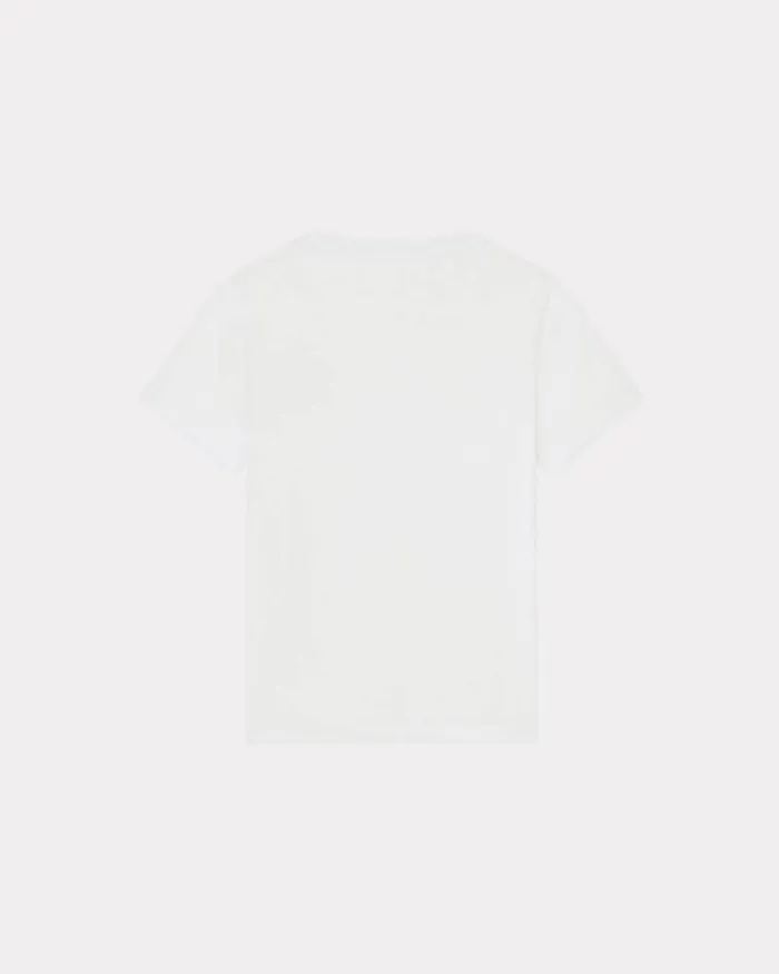Kenzo TShirts And Polos Women 039Boke Flower039 Embroidered Tshirt White