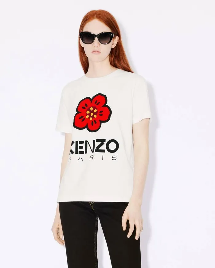 Kenzo TShirts And Polos Women 039Boke Flower039 Loosefit Tshirt White