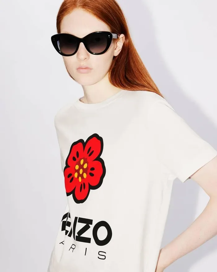 Kenzo TShirts And Polos Women 039Boke Flower039 Loosefit Tshirt White