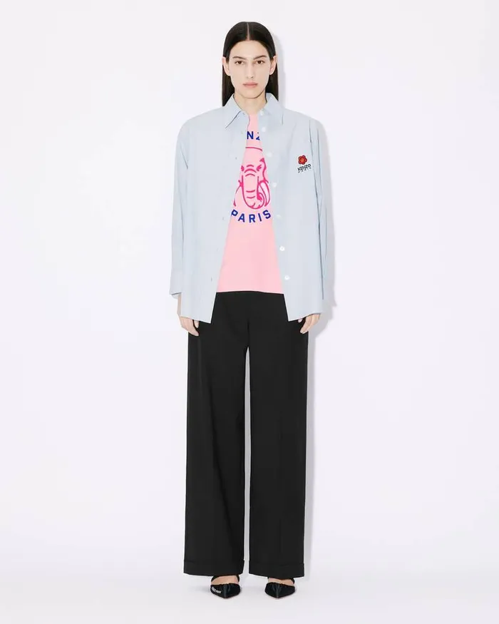 Kenzo TShirts And Polos Women Elephant039 Loosefit Tshirt Faded Pink