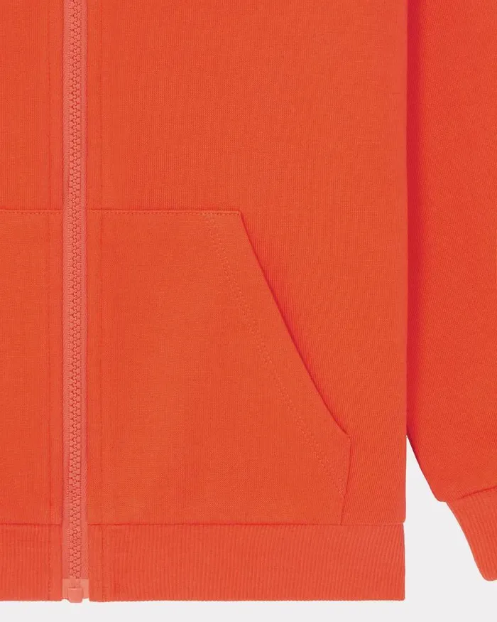 Kenzo TShirts And Sweatshirts Kids Zipped Hoodie Sweatshirt Vermillion