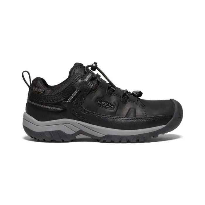 Kids KEEN Hike Big Kids039 Waterproof Black Hiking Shoes 8211 Targhee Low WP