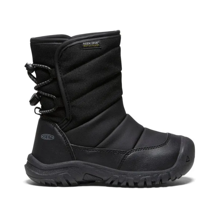 Kids KEEN Playground Little Kids039 Puffrider Waterproof Black Boot