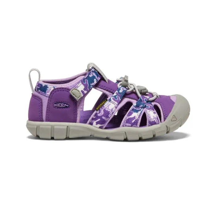 Kids KEEN Playground Little Kids039 Purple Camo Water Sandals 8211 Seacamp II CNX