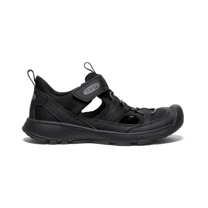 Kids KEEN Water Big Kids039 Motozoa BlackAlloy Sandal