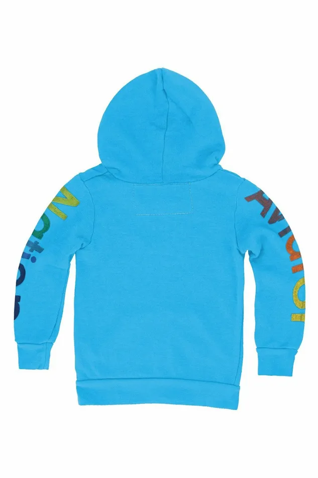 Kids KID039S AVIATOR NATION SAN FRANCISCO ZIP HOODIE 8211 NEON BLUE Aviator Nation Kids KID039S AVIATOR NATION SAN FRANCISCO ZIP HOODIE 8211 NEON BLUE Aviator Nation
