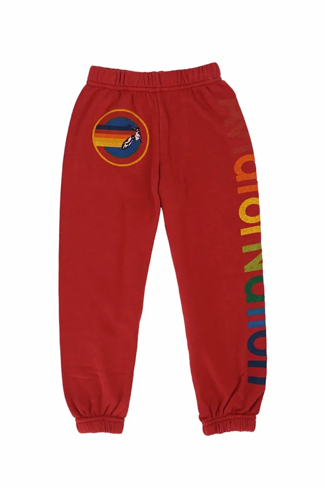 Kids KID039S AVIATOR NATION SWEATPANTS 8211 RED Aviator Nation Kids KID039S AVIATOR NATION SWEATPANTS 8211 RED Aviator Nation