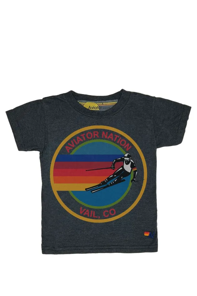 Kids KID039S AVIATOR NATION VAIL TEE 8211 CHARCOAL Aviator Nation