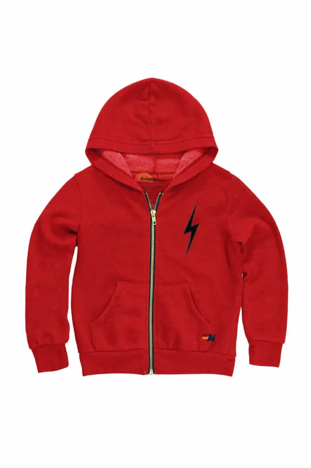 Kids KID039S BOLT ZIP HOODIE 8211 RED Aviator Nation
