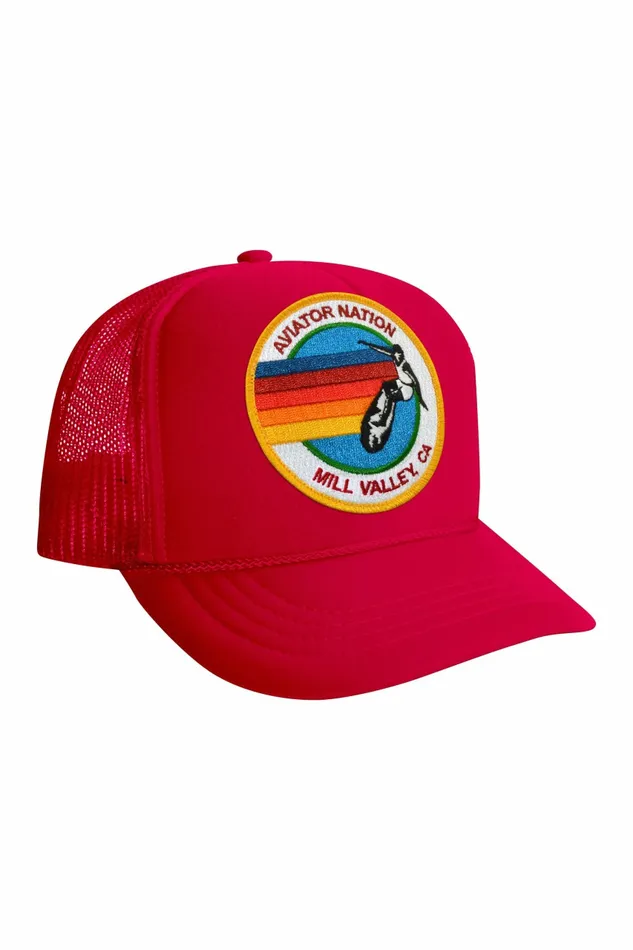 Kids KID039S SIGNATURE MILL VALLEY 8211 VINTAGE TRUCKER HAT Aviator Nation Kids KID039S SIGNATURE MILL VALLEY 8211 VINTAGE TRUCKER HAT Aviator Nation