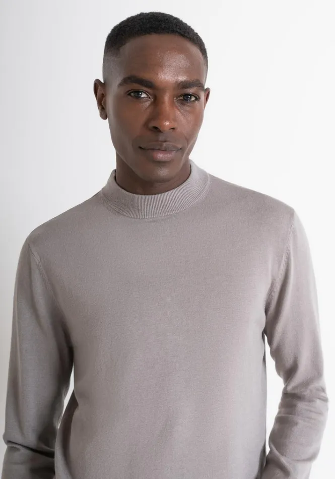 Knitwear Men Antony Morato Regular Fit Sweater In Elastic Viscos Clay