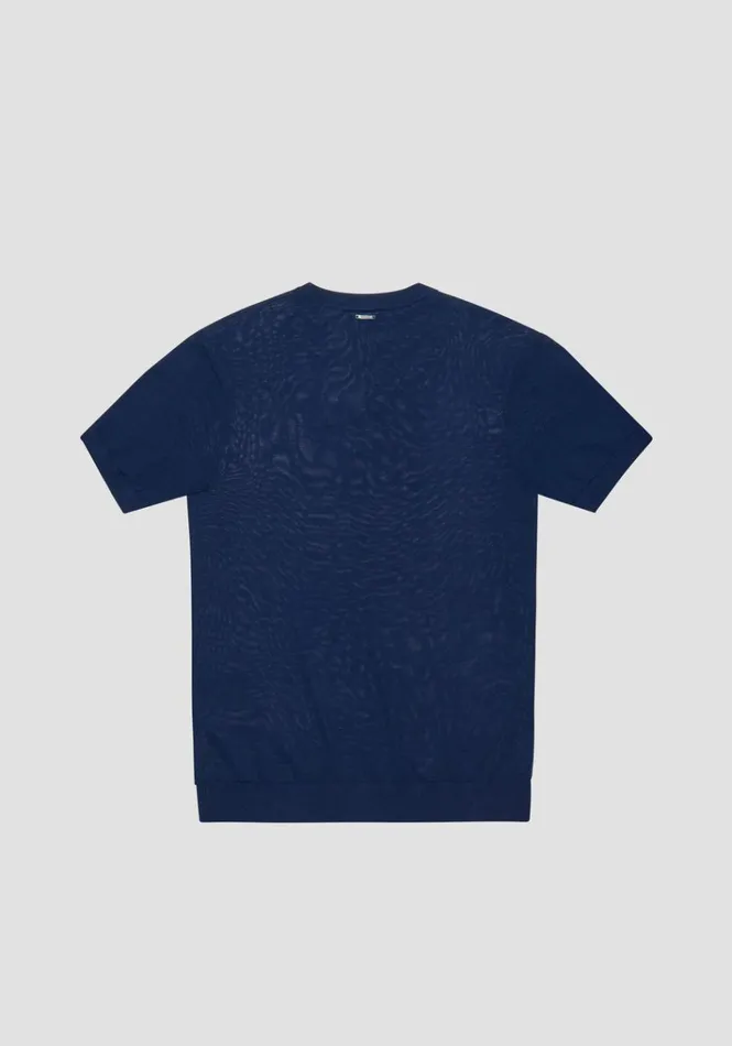 Knitwear Men Antony Morato Regular Fit Sweater In Wool Blend Yarn Blue Navy