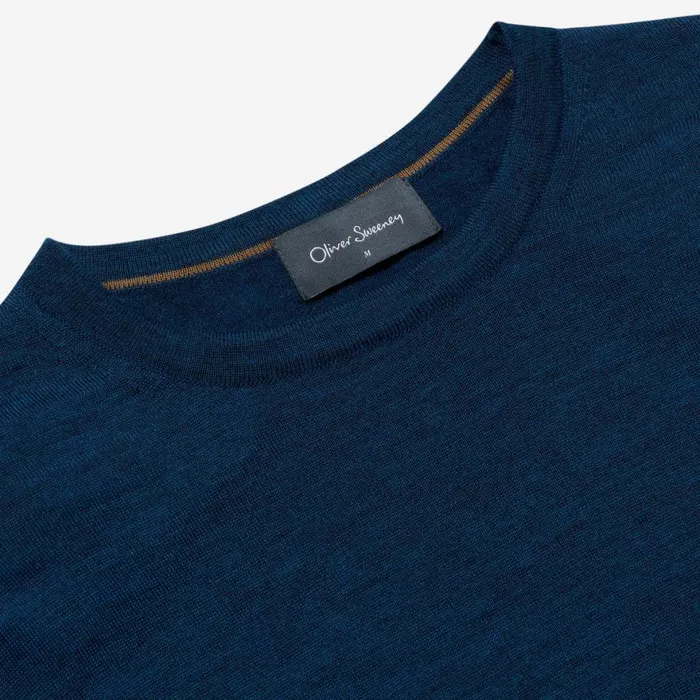 Knitwear Men Oliver Sweeney Camber Petrol Knitwear Men Oliver Sweeney Camber Petrol