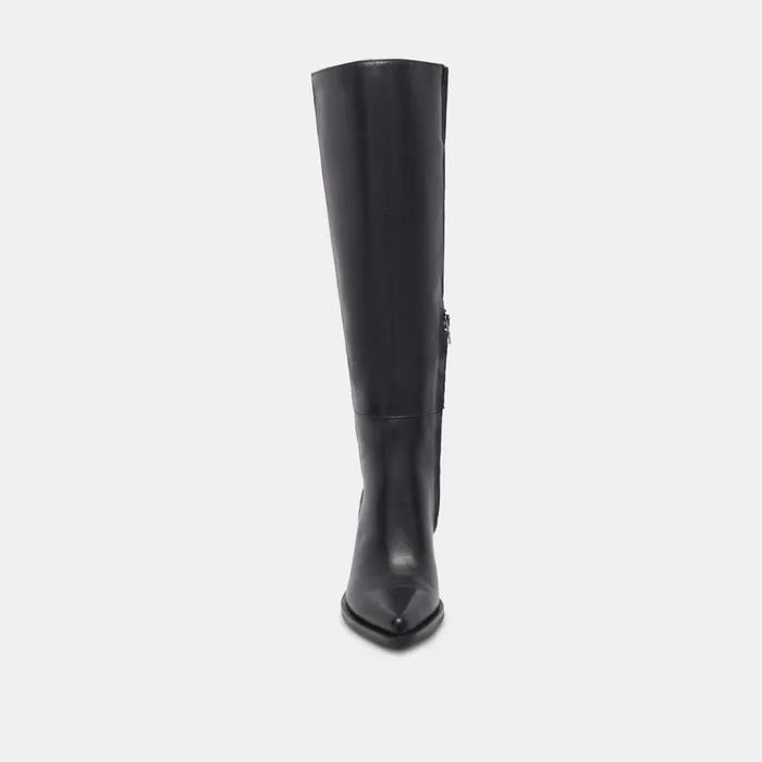 Kristy Boots Black Leather Women Dolce Vita Boots and Booties