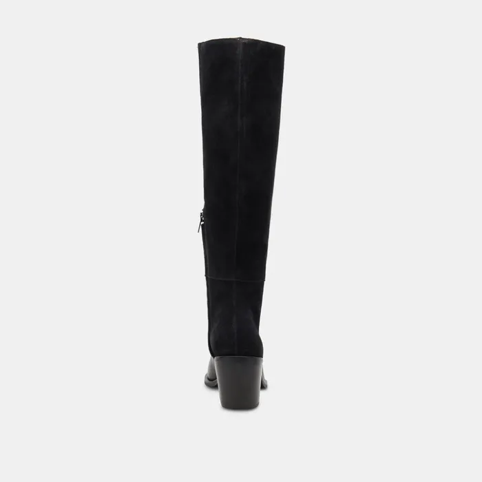 Kristy Boots Black Leather Women Dolce Vita Boots and Booties