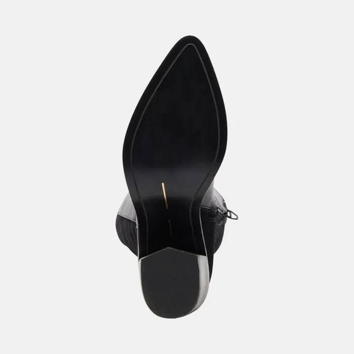 Kristy Boots Black Leather Women Dolce Vita Boots and Booties