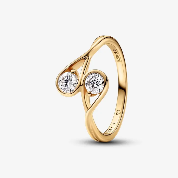 LabGrown Diamond Rings Women Pandora Online Infinite 14k Gold Double Labgrown Diamond Ring Gold LabGrown Diamond Rings Women Pandora Online Infinite 14k Gold Double Labgrown Diamond Ring Gold