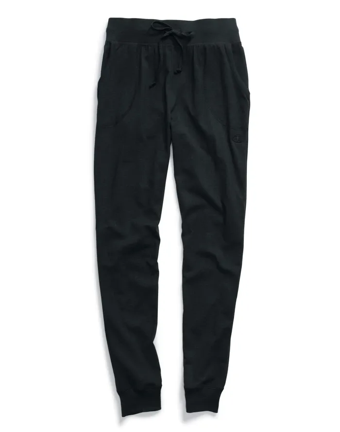 Lightweight Lounge Joggers C Logo 29034 Black Women Champion Pants