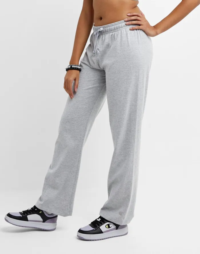 Lightweight Lounge Pants C Logo 315034 Oxford Grey Women Champion Pants
