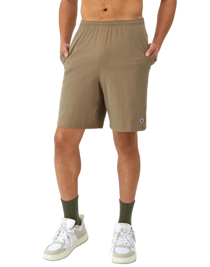 Lightweight Lounge Shorts C Patch Logo 9034 Soft Suede Men Champion Shorts