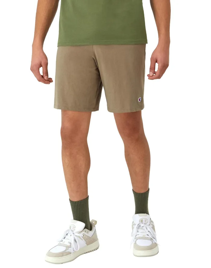 Lightweight Lounge Shorts C Patch Logo 9034 Soft Suede Men Champion Shorts