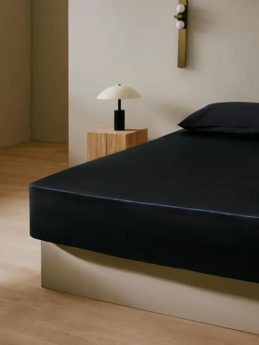Lilysilk 19 Momme Seamless Silk Simple Design Fitted Sheet On Hot Sale Home Silk Sheets