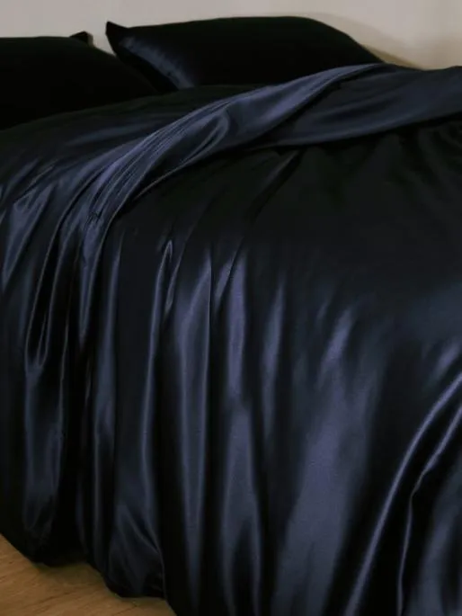 Lilysilk 19 Momme Solid Color Seamless Silk Duvet Cover On Hot Sales Home Silk Duvet Covers