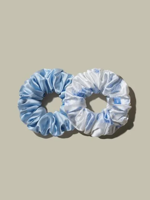 Lilysilk 2 Pack La Terra Silk Scrunchies Women Silk Scrunchies