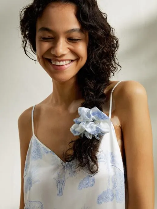 Lilysilk 2 Pack La Terra Silk Scrunchies Women Silk Scrunchies