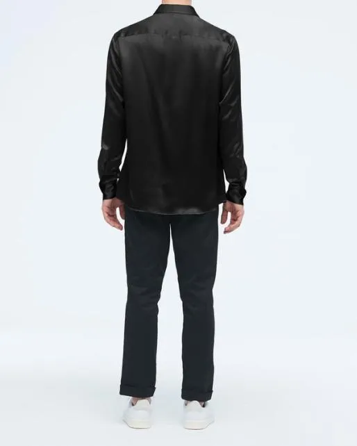 Lilysilk Classic Long Sleeve Silk Shirt For Men Men Shirts