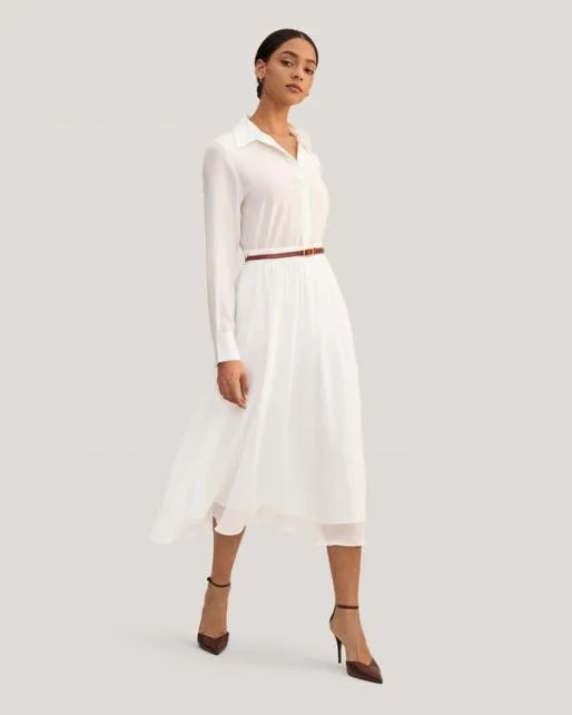 Lilysilk Doublelayer Silk Tulle Skirt Women Bottoms