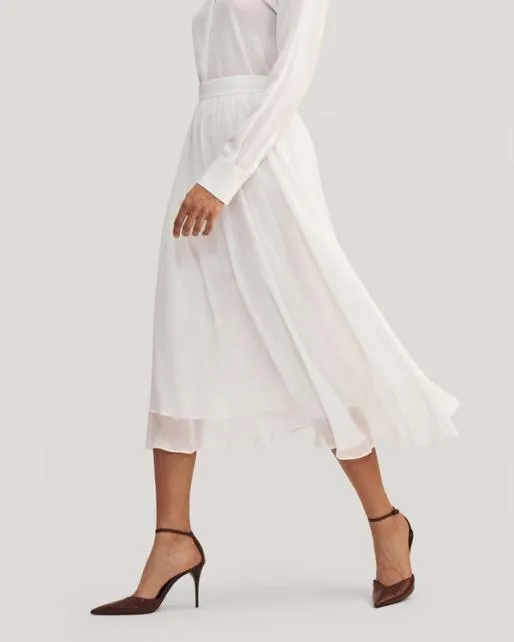 Lilysilk Doublelayer Silk Tulle Skirt Women Bottoms