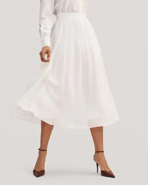 Lilysilk Doublelayer Silk Tulle Skirt Women Bottoms
