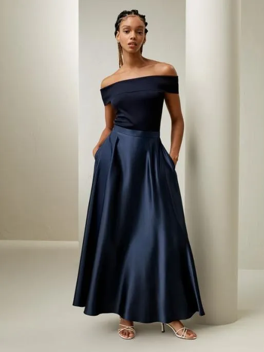Lilysilk Elegant Mulberry Silk Maxi Umbrella Skirt With Hidden Side Seam Pockets Women Bottoms Lilysilk Elegant Mulberry Silk Maxi Umbrella Skirt With Hidden Side Seam Pockets Women Bottoms