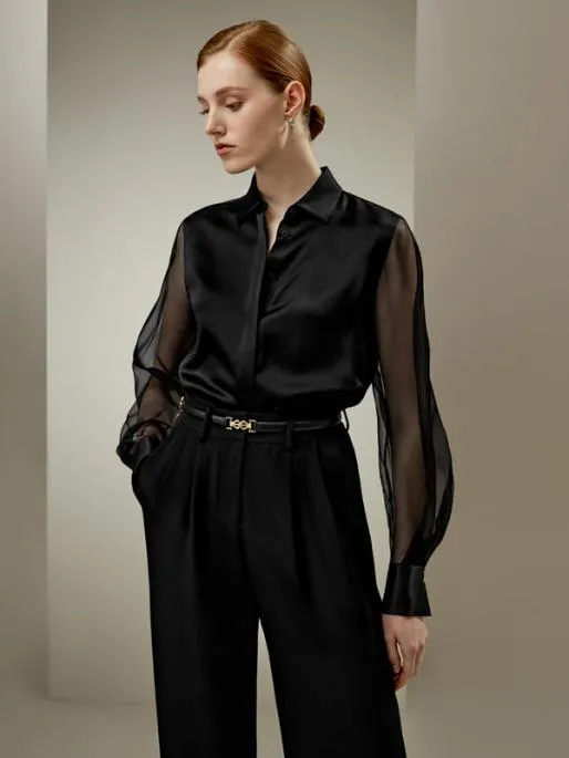 Lilysilk Ethereal Silk Shirt 8211 Luxurious Feminine Silk Satin Blouse Women Blouses Shirts