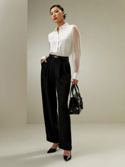 Lilysilk Ethereal Silk Shirt 8211 Luxurious Feminine Silk Satin Blouse Women Blouses Shirts