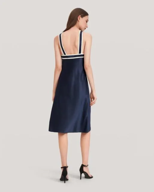 Lilysilk Glossy Camellia Silk HalterNeck Dress Women Jumpsuits Dresses
