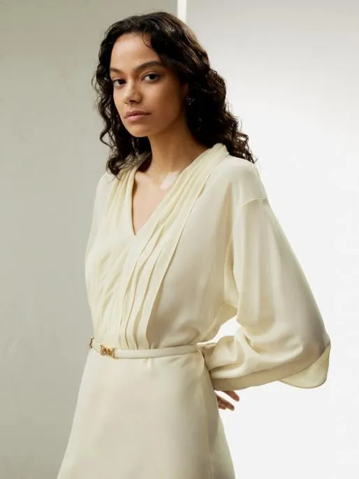 Lilysilk Minimalist Silk Midi Dress Women Jumpsuits Dresses