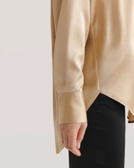 Lilysilk Oversized Silk Shirt For Women 8211 Long Sleeve Women Blouses Shirts