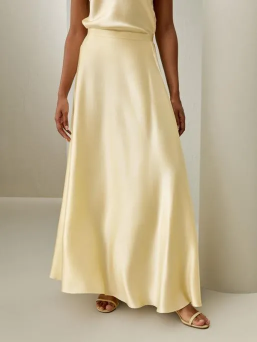 Lilysilk The Golden Cocoon Amaranth Skirt 8211 Flowing And Opulent Women Bottoms