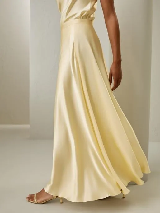 Lilysilk The Golden Cocoon Amaranth Skirt 8211 Flowing And Opulent Women Bottoms
