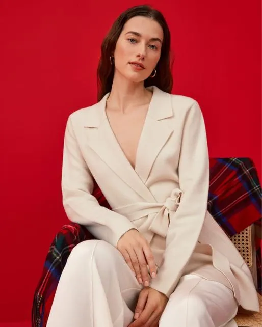 Lilysilk The Incana Knit Blazer Women Knitwear