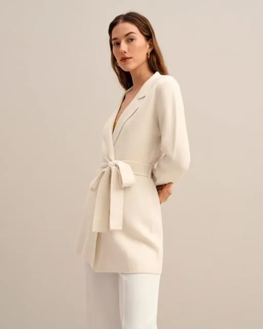 Lilysilk The Incana Knit Blazer Women Knitwear