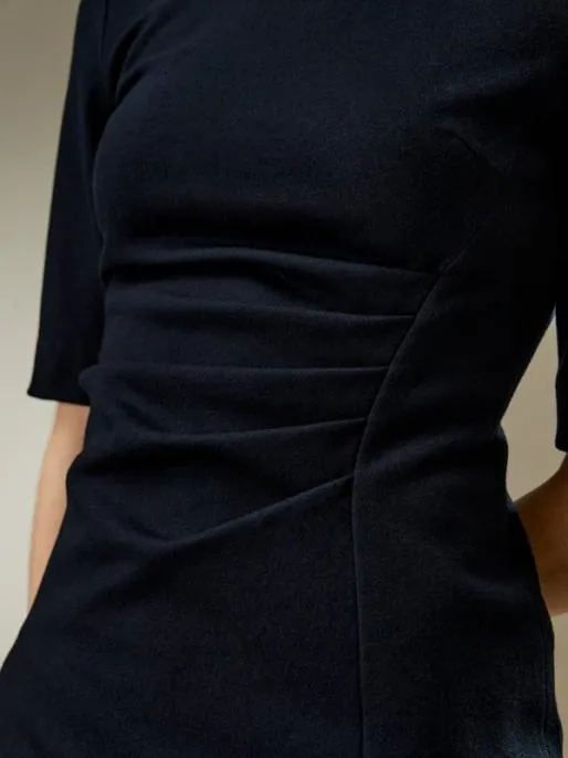 Lilysilk Twist Front Merino Wool Sheath Dress Women Jumpsuits Knitwear