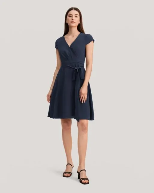 Lilysilk Woman Figure Flattering Silk Wrap Dress US Online Women Jumpsuits Dresses