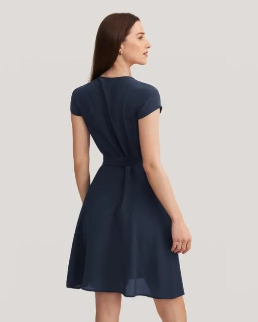 Lilysilk Woman Figure Flattering Silk Wrap Dress US Online Women Jumpsuits Dresses