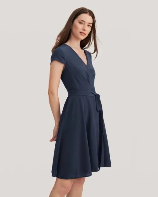 Lilysilk Woman Figure Flattering Silk Wrap Dress US Online Women Jumpsuits Dresses