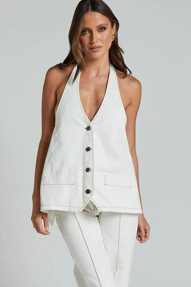 Lioness 8211 Hills Halter In PORCELAIN Women Showpo Basics