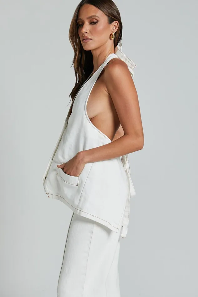Lioness 8211 Hills Halter In PORCELAIN Women Showpo Basics