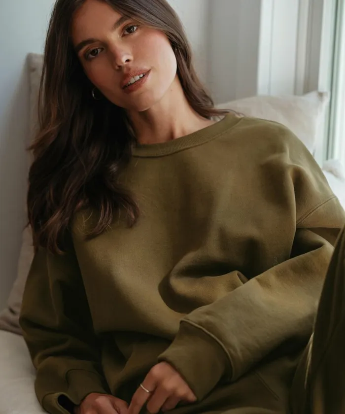 Lounge and Sweatshirts Women Jenni Kayne Marina Sweatshirt Army